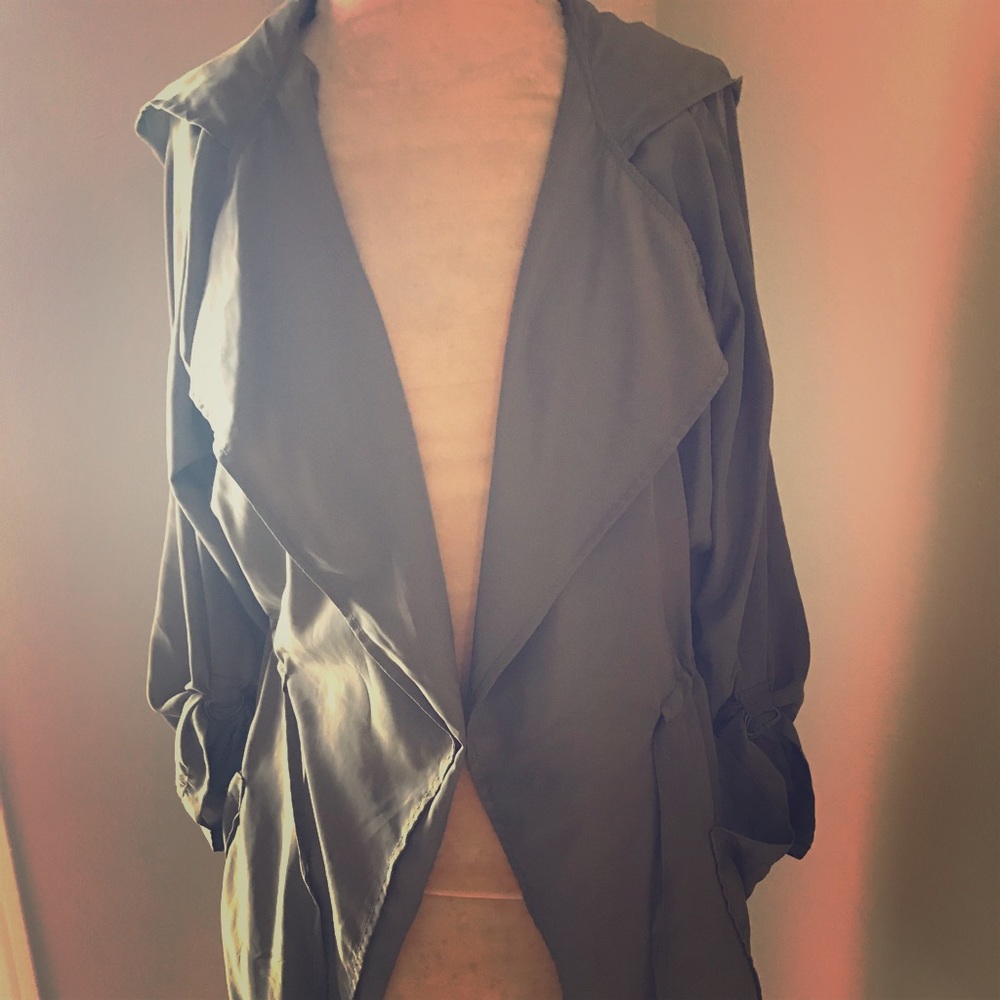 Long line olive cover up